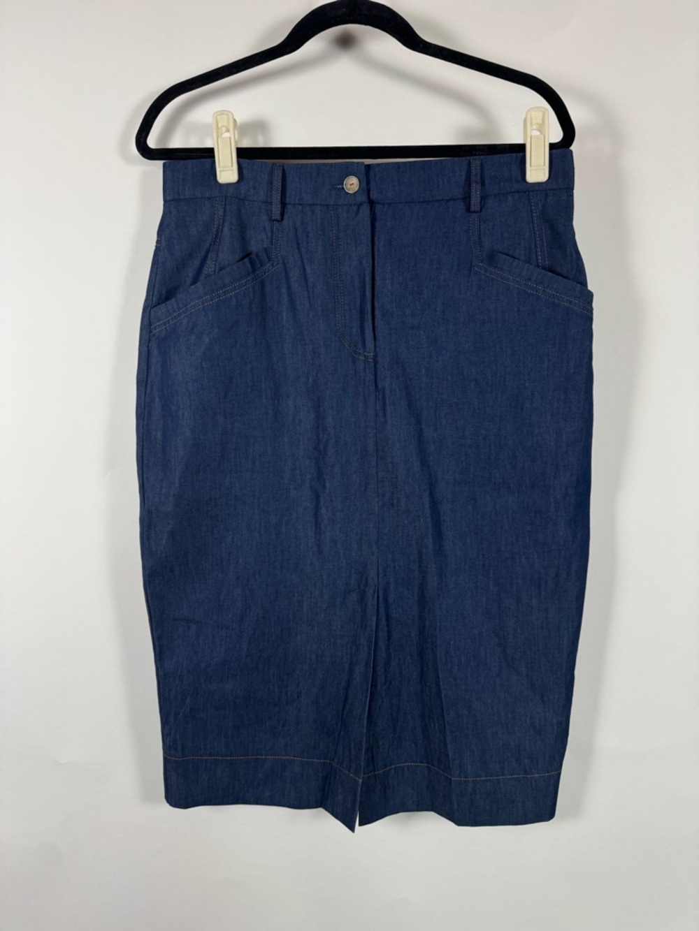 Iris Setlakwe Denim Skirt Size 10 Designer Country Cowgirl Western Classic
